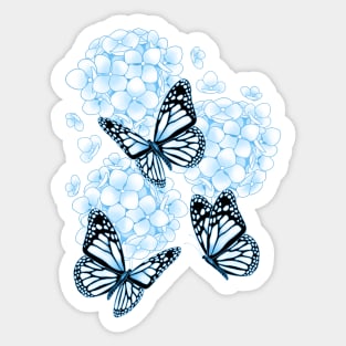 Endless Summer Hydrangea - blue Sticker